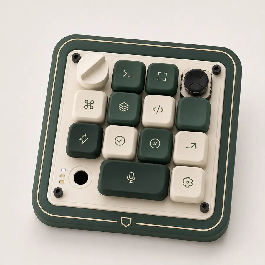AUKUPLUS Campus Green shell and keycap set for Codex Micro